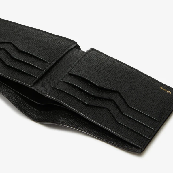 Valextra Bifold Wallet 6CC in Black | Cases | Coveti