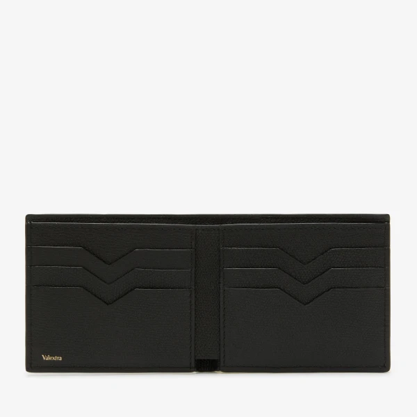 Valextra Bifold Wallet 6CC in Black | Cases | Coveti