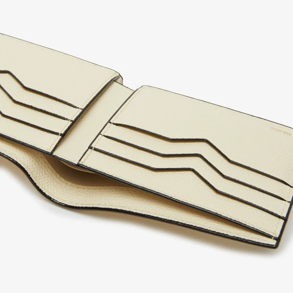 Valextra Bifold Wallet 6CC in Pergamena White | Cases | Coveti