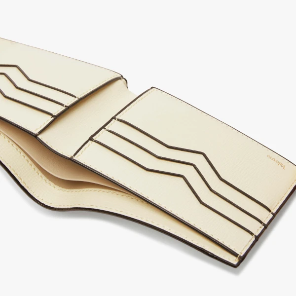 Valextra Bifold Wallet 6CC in Pergamena White | Wallets & Purses | Coveti