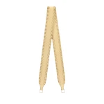 Valextra Braided Shoulder Strap in Cream Yellow | Bag Straps | Coveti