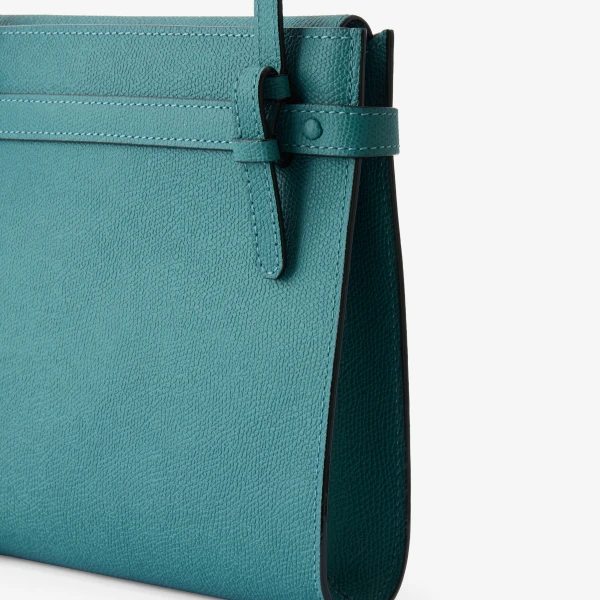 Valextra Brera B-Tracollina Crossbody Bag in Bottle Green | Shoulder & Crossbody Bags | Coveti