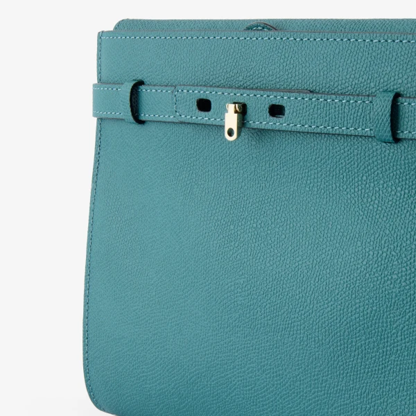 Valextra Brera B-Tracollina Crossbody Bag in Bottle Green | Shoulder & Crossbody Bags | Coveti