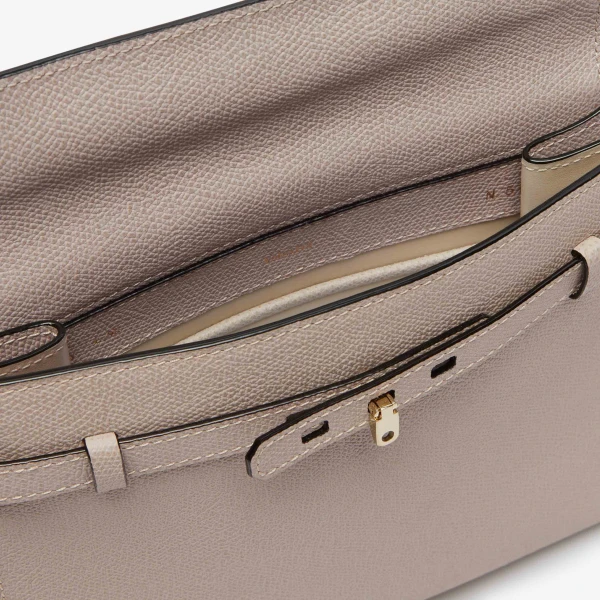 Valextra Brera B-Tracollina Crossbody Bag in Nude Pink | Shoulder & Crossbody Bags | Coveti