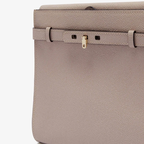 Valextra Brera B-Tracollina Crossbody Bag in Nude Pink | Shoulder & Crossbody Bags | Coveti