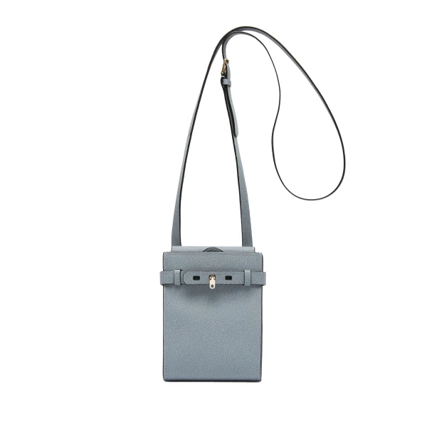 Brera B-Tracollina Slim Crossbody Micro Bag in Niagara Blue