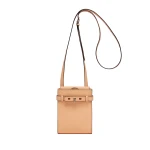 Valextra Brera B-Tracollina Slim Crossbody Micro Bag in Sunset Orange | Shoulder & Crossbody Bags | Coveti