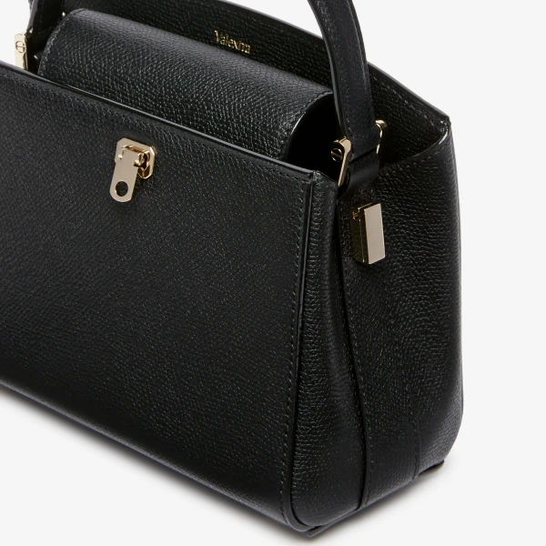 Valextra Brera Crossbody Micro Bag in Black | Shoulder & Crossbody Bags | Coveti