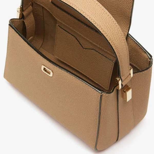 Valextra Brera Crossbody Micro Bag in Cashmere Beige | Shoulder & Crossbody Bags | Coveti