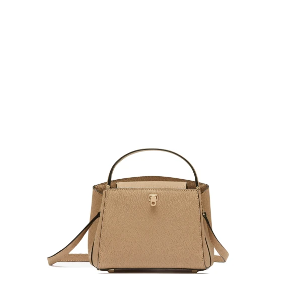 Brera Crossbody Micro Bag in Cashmere Beige