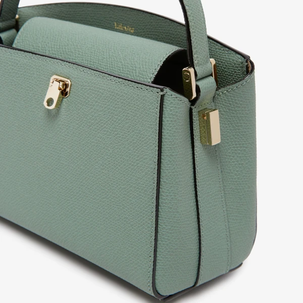Valextra Brera Crossbody Micro Bag in Eucalyptus Green | Shoulder & Crossbody Bags | Coveti