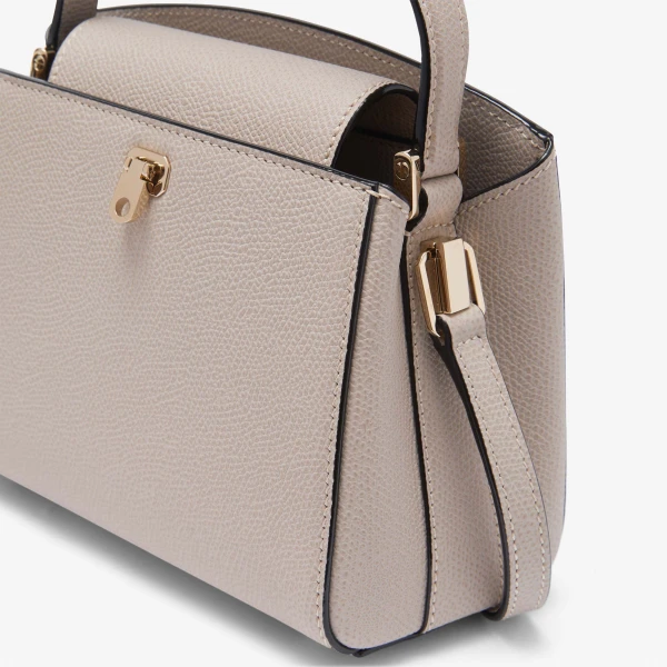 Valextra Brera Crossbody Micro Bag in Nude Pink | Shoulder & Crossbody Bags | Coveti