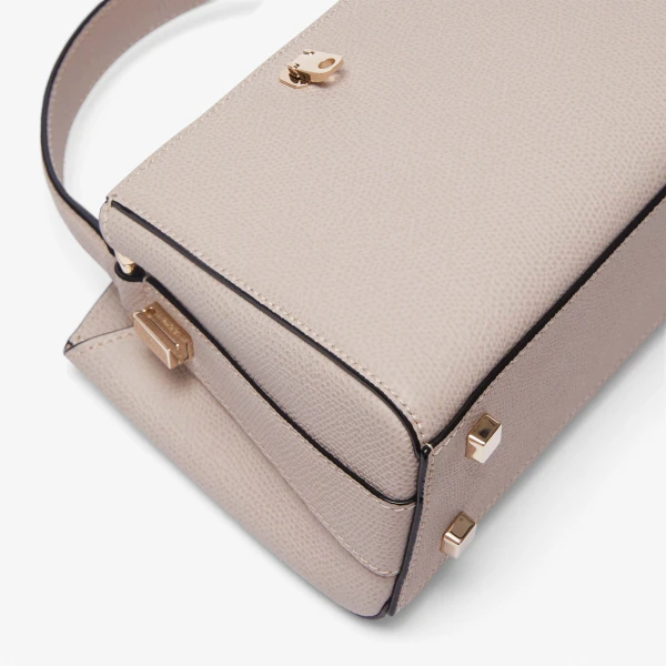 Valextra Brera Crossbody Micro Bag in Nude Pink | Shoulder & Crossbody Bags | Coveti