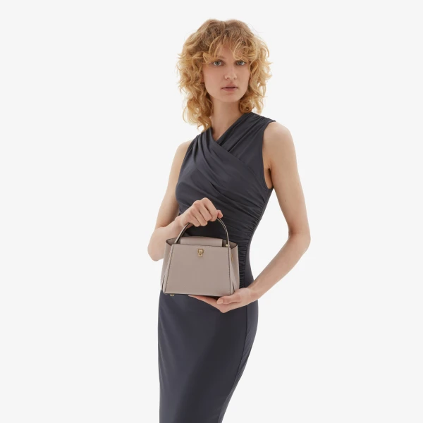 Valextra Brera Crossbody Micro Bag in Nude Pink | Shoulder & Crossbody Bags | Coveti