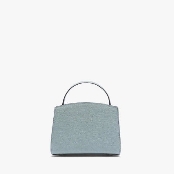 Valextra Brera Crossbody Micro Bag in Smokey Blue | Shoulder & Crossbody Bags | Coveti
