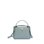 Valextra Brera Crossbody Micro Bag in Smokey Blue | Women | Coveti