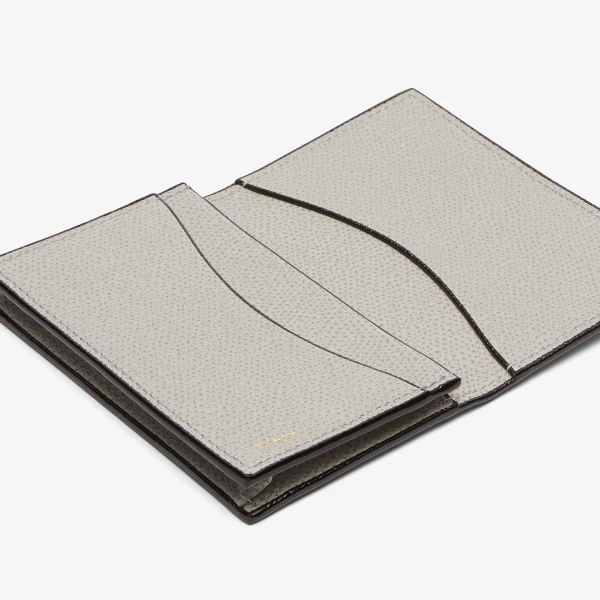 Valextra Card Case Onda in Ash Grey | Wallets & Purses | Coveti