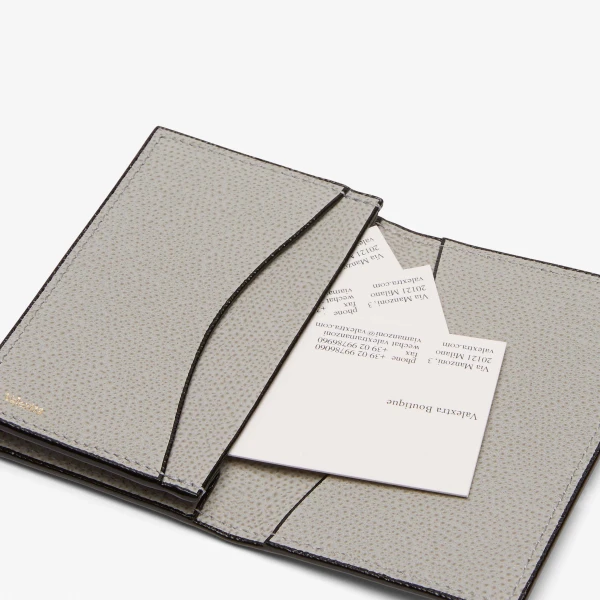 Valextra Card Case Onda in Ash Grey | Wallets & Purses | Coveti