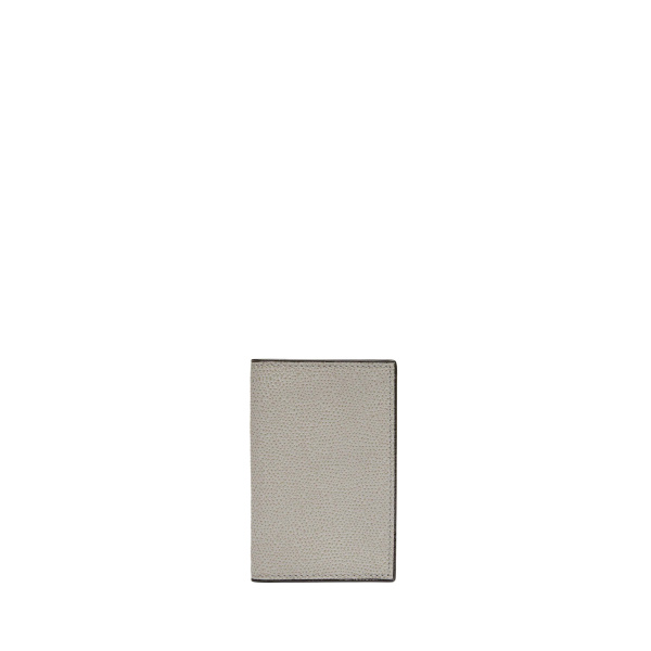 Valextra Card Case Onda in Ash Grey | Wallets & Purses | Coveti