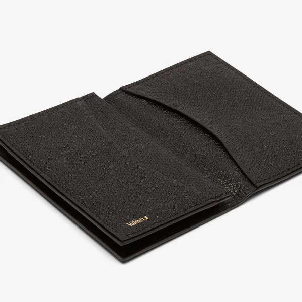 Valextra Card Case Onda in Black | Cases | Coveti