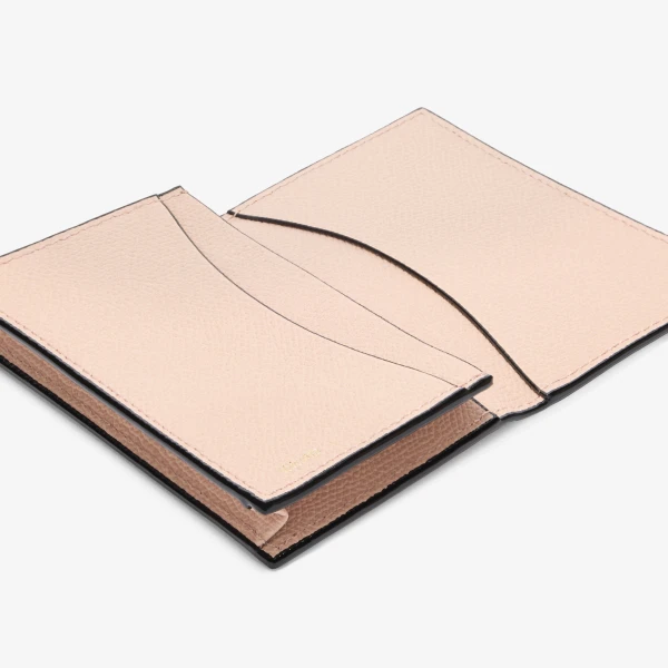 Valextra Card Case Onda in Bonne Mine Pink | Wallets & Purses | Coveti