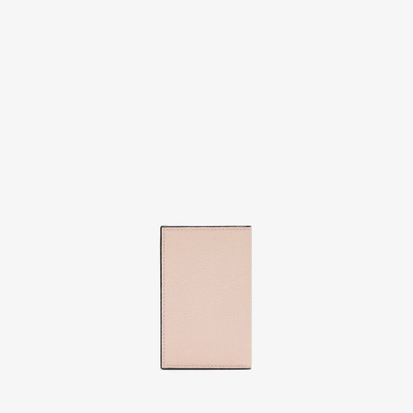 Valextra Card Case Onda in Bonne Mine Pink | Wallets & Purses | Coveti