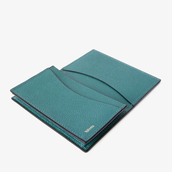Valextra Card Case Onda in Bottle Green | Wallets & Purses | Coveti