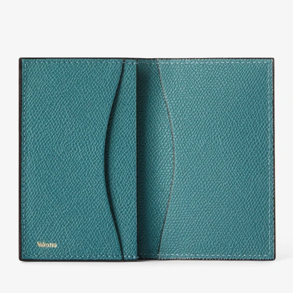 Valextra Card Case Onda in Bottle Green | Wallets & Purses | Coveti
