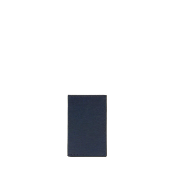Valextra Card Case Onda in Dark Blue | Wallets & Purses | Coveti