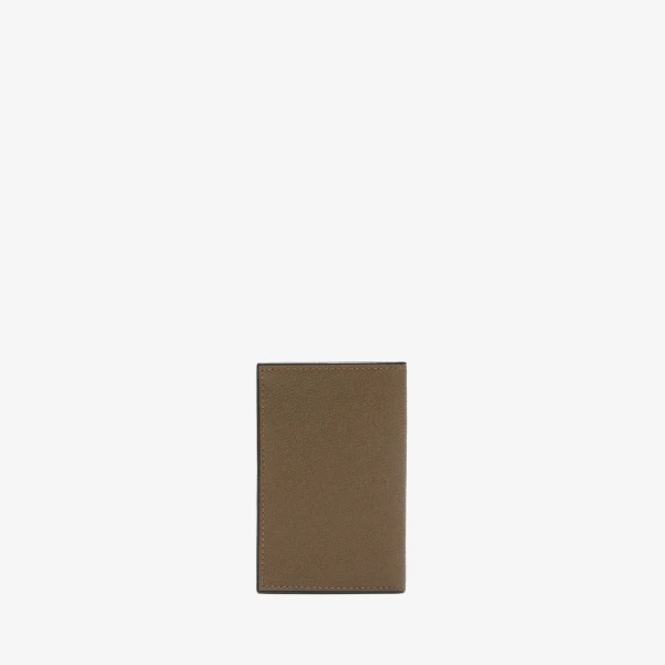 Valextra Card Case Onda in Khaki | Wallets & Purses | Coveti