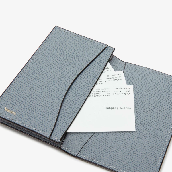 Valextra Card Case Onda in Niagara Blue | Cases | Coveti
