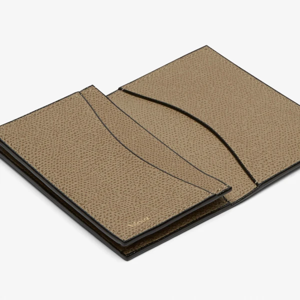 Valextra Card Case Onda in Oyster Brown | Wallets & Purses | Coveti