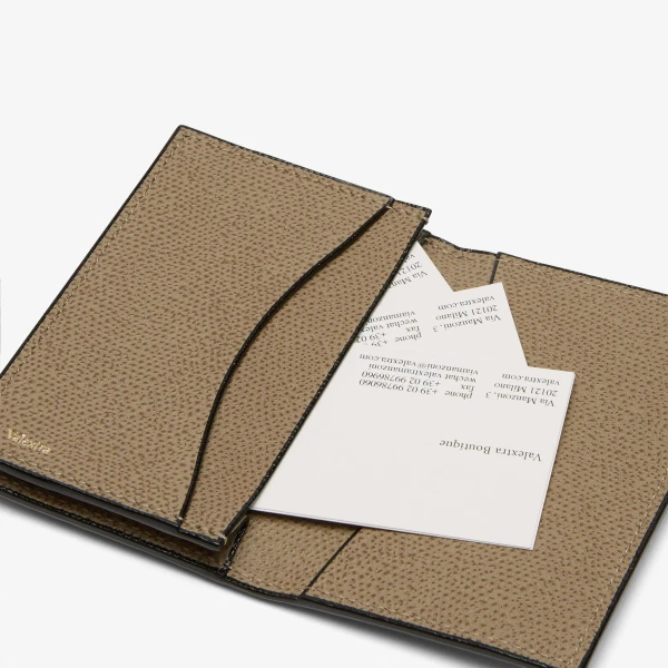 Valextra Card Case Onda in Oyster Brown | Wallets & Purses | Coveti