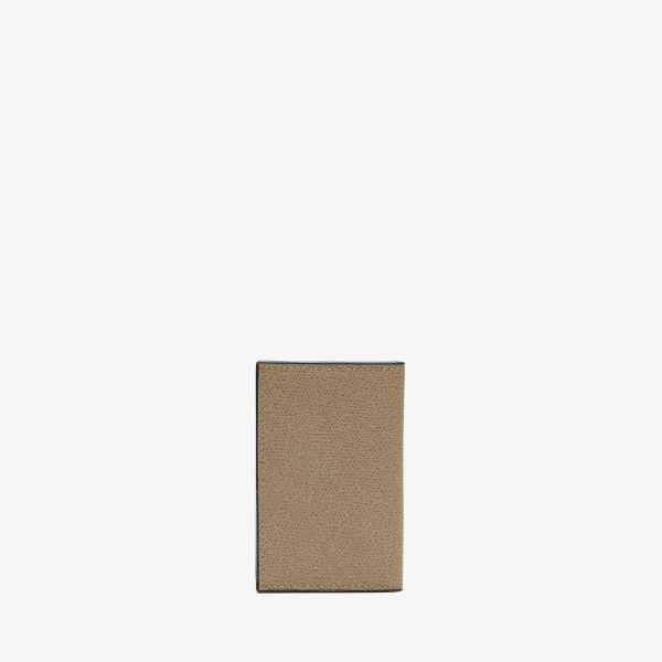 Valextra Card Case Onda in Oyster Brown | Wallets & Purses | Coveti