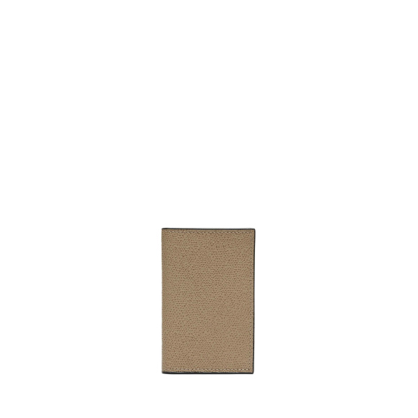 Valextra Card Case Onda in Oyster Brown | Wallets & Purses | Coveti