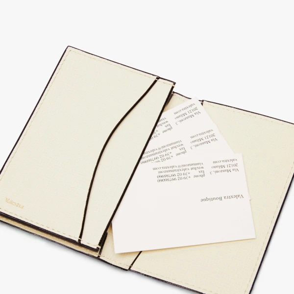 Valextra Card Case Onda in Pergamena White | Cases | Coveti