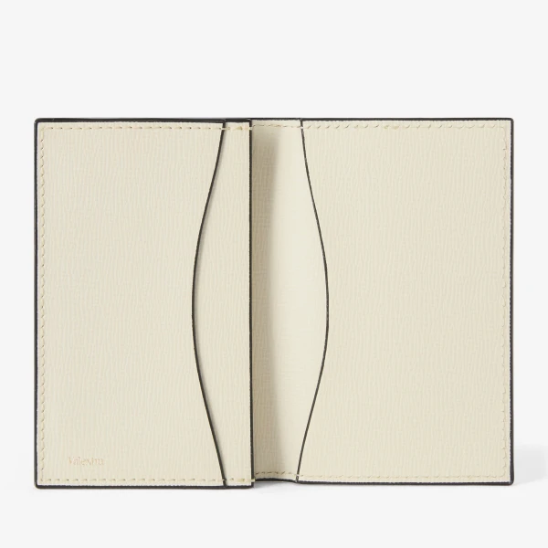 Valextra Card Case Onda in Pergamena White | Wallets & Purses | Coveti