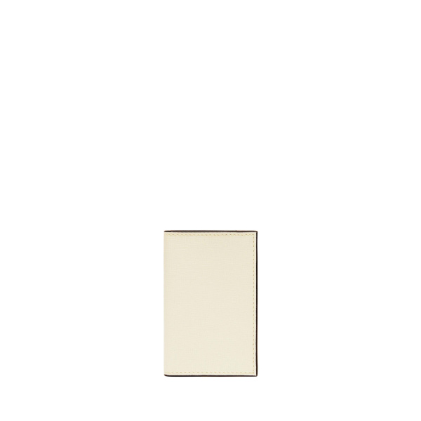 Valextra Card Case Onda in Pergamena White | Wallets & Purses | Coveti