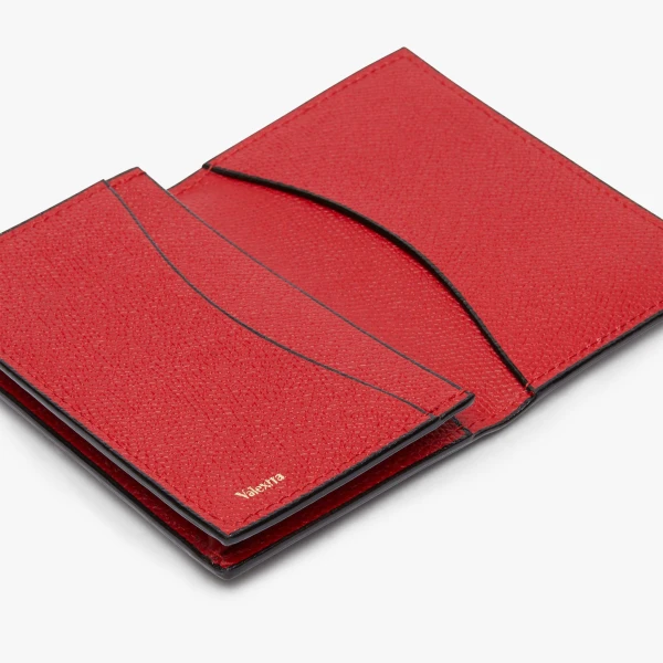 Valextra Card Case Onda in Red | Wallets & Purses | Coveti