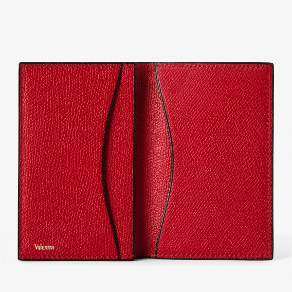Valextra Card Case Onda in Red | Wallets & Purses | Coveti
