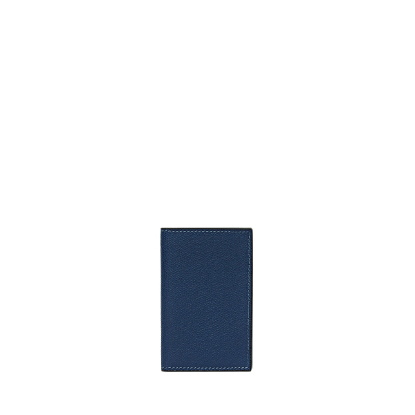 Valextra Card Case Onda in Sapphire Blue | Wallets & Purses | Coveti