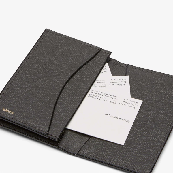 Valextra Card Case Onda in Smokey Grey | Wallets & Purses | Coveti