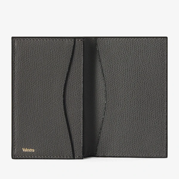 Valextra Card Case Onda in Smokey Grey | Wallets & Purses | Coveti