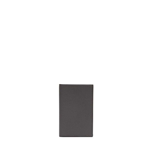 Valextra Card Case Onda in Smokey Grey | Wallets & Purses | Coveti