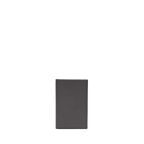 Valextra Card Case Onda in Smokey Grey | Wallets & Purses | Coveti