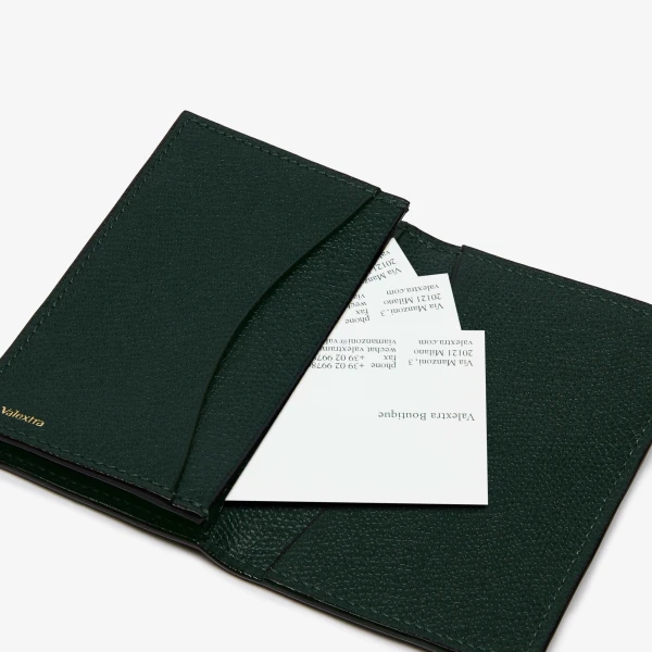 Valextra Card Case Onda in Valextra Green | Cases | Coveti