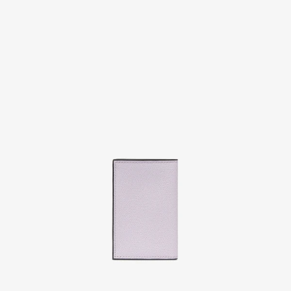 Valextra Card Case Onda in Wisteria Pink | Wallets & Purses | Coveti