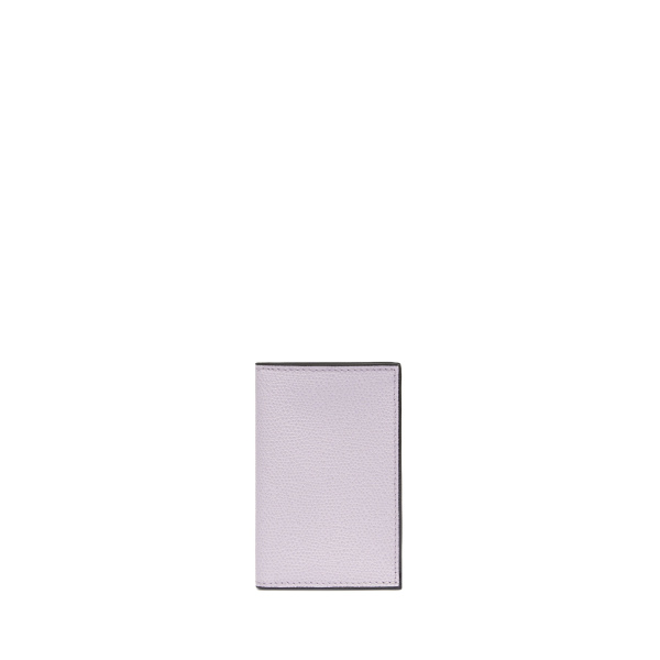 Valextra Card Case Onda in Wisteria Pink | Wallets & Purses | Coveti