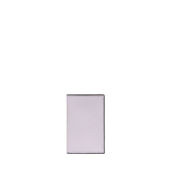 Valextra Card Case Onda in Wisteria Pink | Wallets & Purses | Coveti
