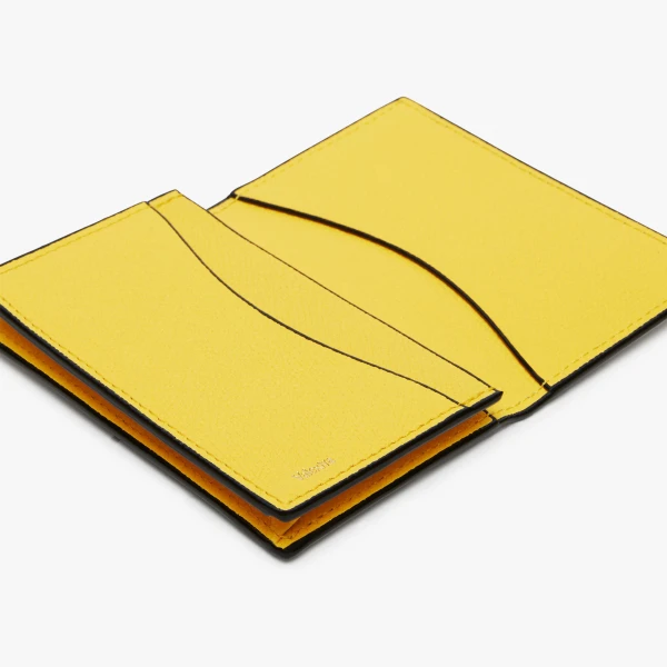 Valextra Card Case Onda in Yellow | Wallets & Purses | Coveti